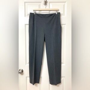 Talbots Gray Heritage High Rise Straight Leg Trousers 12 Career Office Work